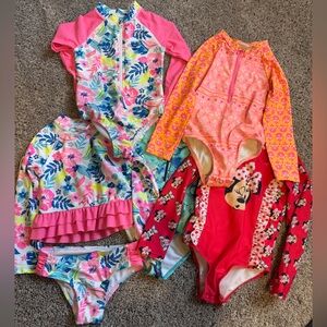 Lot of 4T Girls Bathing Suits